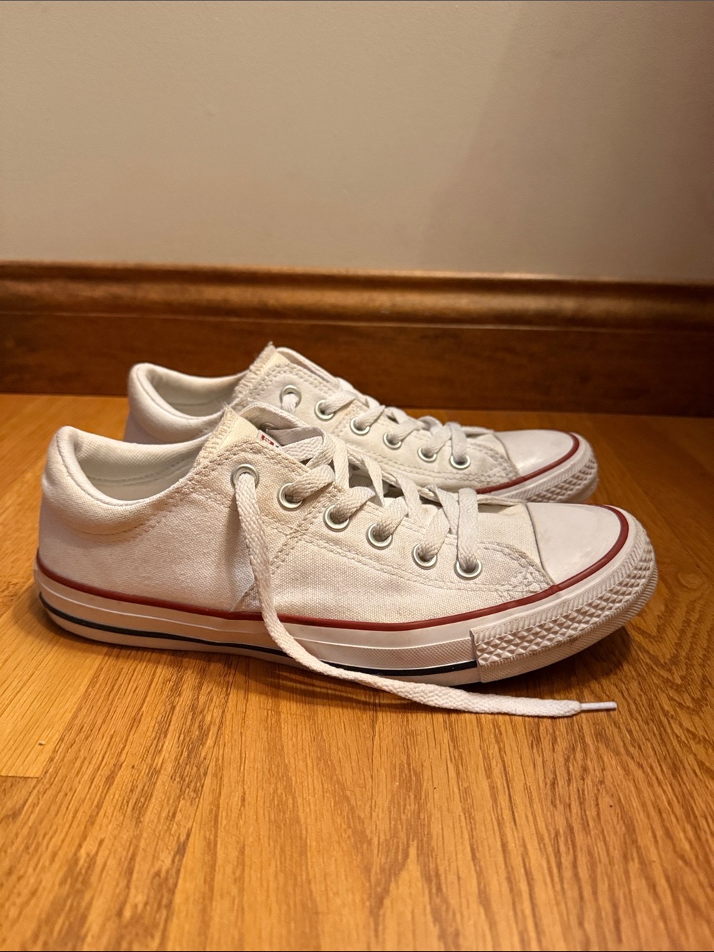 Converse All Star Low Top Sneakers White Women’s Size 9 - Picture 5 of 11